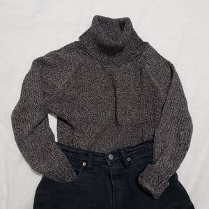 Marble Knit Turtle Neck Sweater